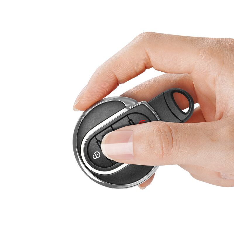 Husa Cheie Auto Dux Ducis Car Key Pentru BMW Mini Din Silicon Si TPU Galvanizat - Argintiu