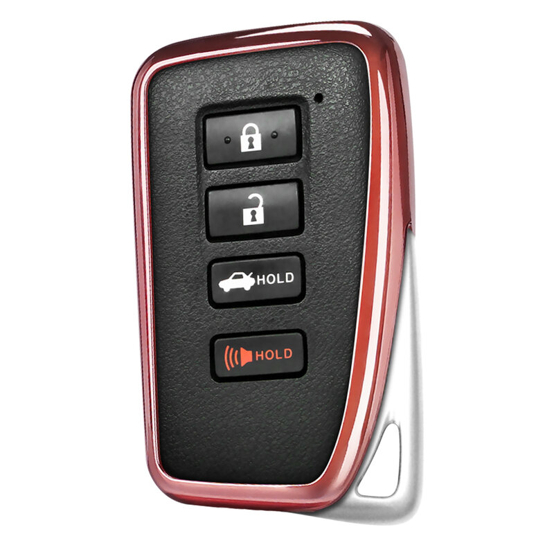 Husa Cheie Auto Dux Ducis Car Key Pentru Lexus Din Silicon Si TPU Galvanizat - Roz