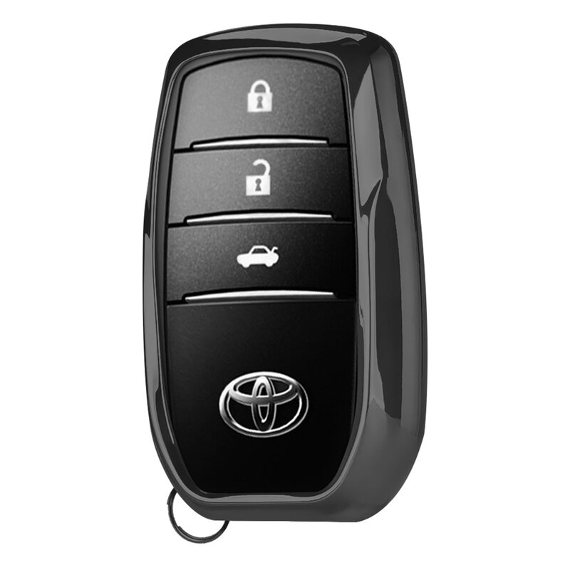 Husa Cheie Auto Dux Ducis Car Key Pentru Toyota Crown / Camry / Corolla / Highlander Din Silicon Si TPU - Negru