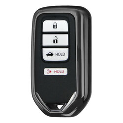 Husa Cheie Auto Dux Ducis Car Key Pentru Honda Fit / Jade / Civic / Accord Din Silicon Si TPU Galvanizat - Negru
