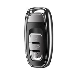 Husa Cheie Auto Dux Ducis Car Key Audi A4/A5/A6/Q5/Q7/Q8/R8/RS4/RS5/RS6/RS7/S5/S6/S7/S8/SQ5 - Argintiu