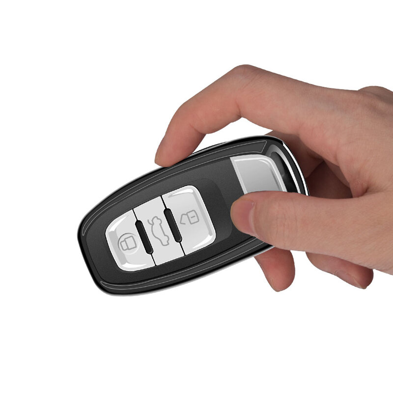 Husa Cheie Auto Dux Ducis Car Key Audi A4/A5/A6/Q5/Q7/Q8/R8/RS4/RS5/RS6/RS7/S5/S6/S7/S8/SQ5 - Argintiu