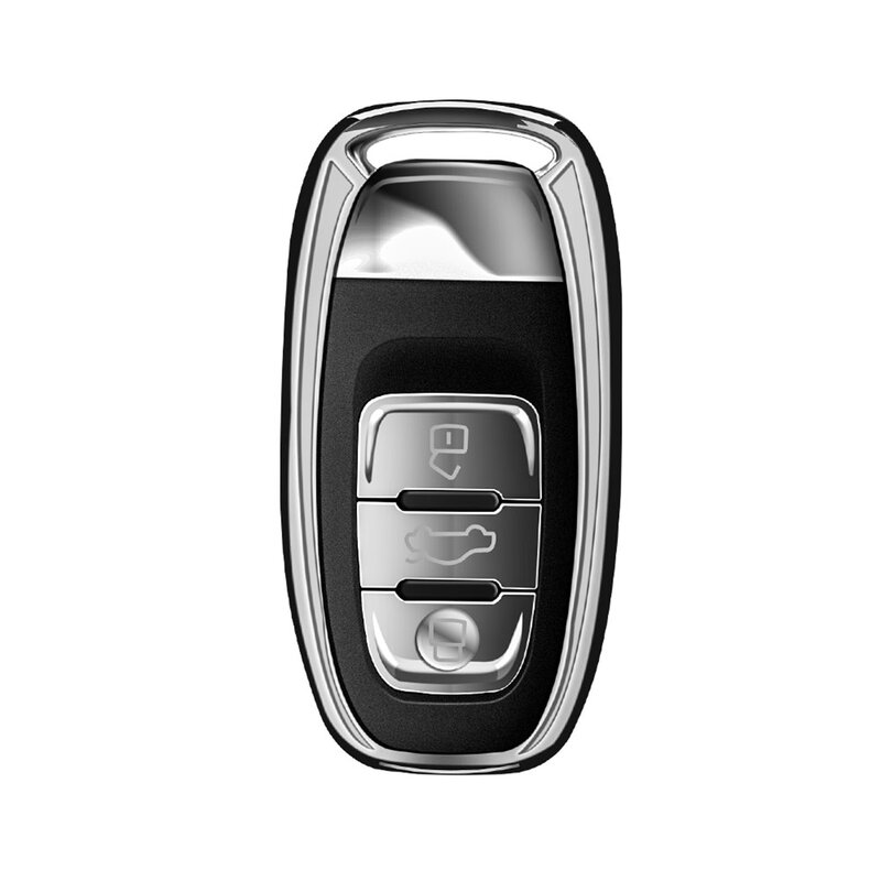 Husa Cheie Auto Dux Ducis Car Key Audi A4/A5/A6/Q5/Q7/Q8/R8/RS4/RS5/RS6/RS7/S5/S6/S7/S8/SQ5 - Argintiu