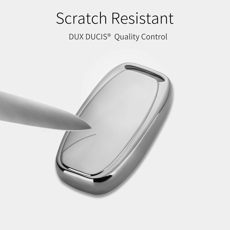 Husa Cheie Auto Dux Ducis Car Key Audi A4/A5/A6/Q5/Q7/Q8/R8/RS4/RS5/RS6/RS7/S5/S6/S7/S8/SQ5 - Argintiu