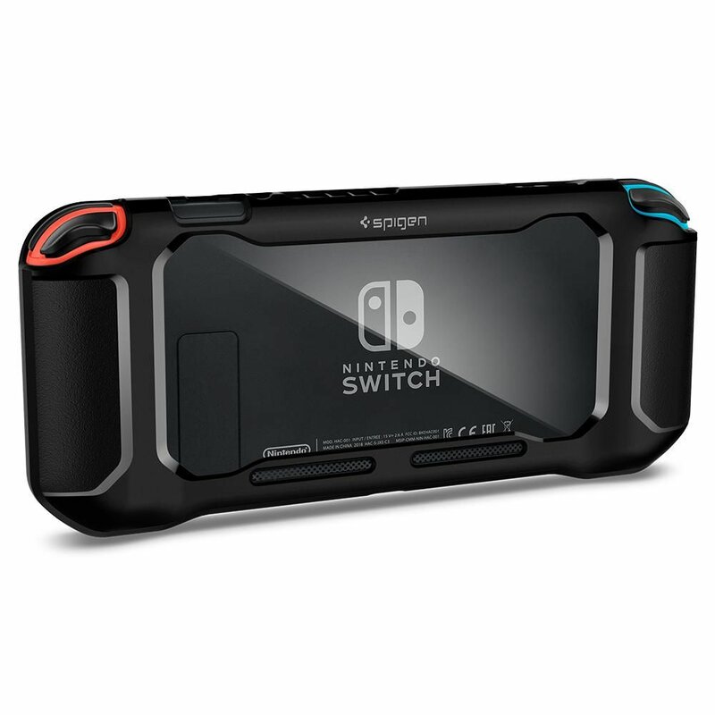 Husa Nintendo Switch Spigen Rugged Armor, negru
