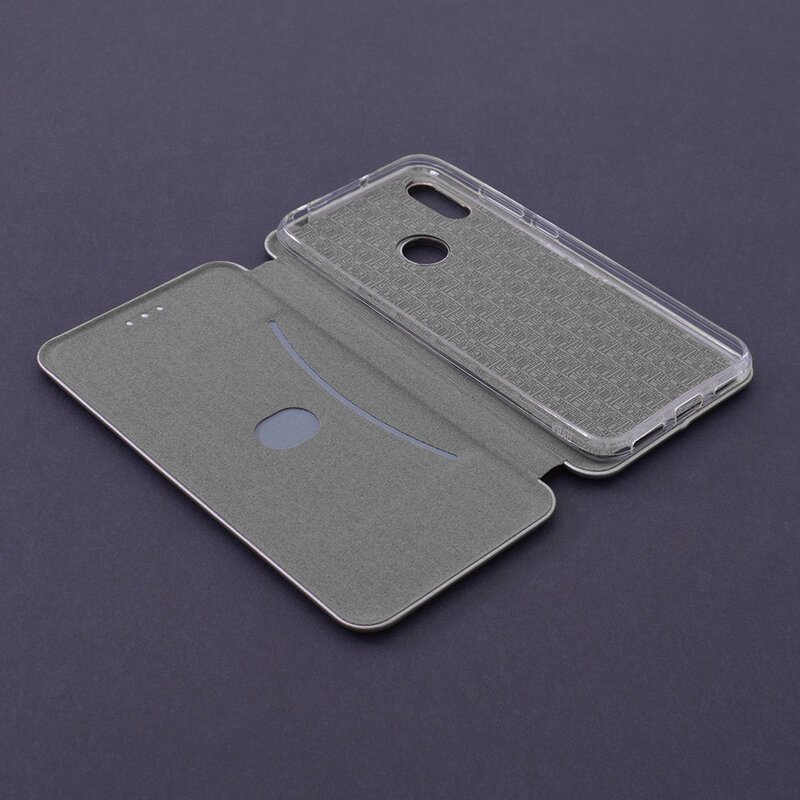 Husa Huawei Y6 2019 Flip Magnet Book Type - Grey