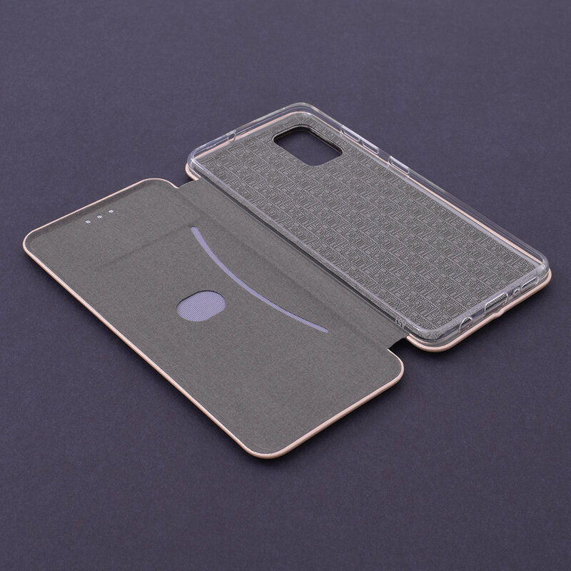Husa Samsung Galaxy A51 Flip Magnet Book Type - Gold