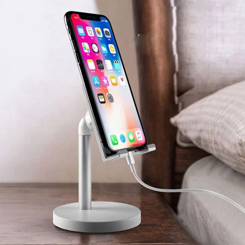 Suport Birou Mobster Desktop Universal Stand Rotativ Si Ajustabil Pentru Telefon / Tableta / eBook Reader - Auriu