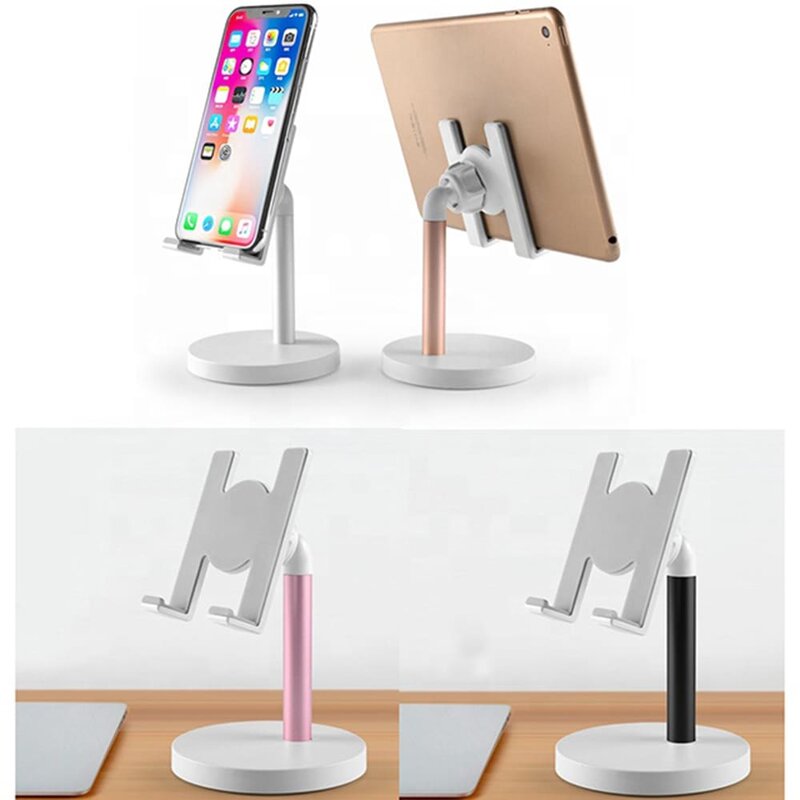 Suport Birou Mobster Desktop Universal Stand Rotativ Si Ajustabil Pentru Telefon / Tableta / eBook Reader - Auriu