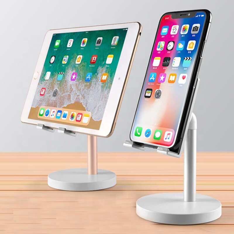 Suport Birou Mobster Desktop Universal Stand Rotativ Si Ajustabil Pentru Telefon / Tableta / eBook Reader - Auriu