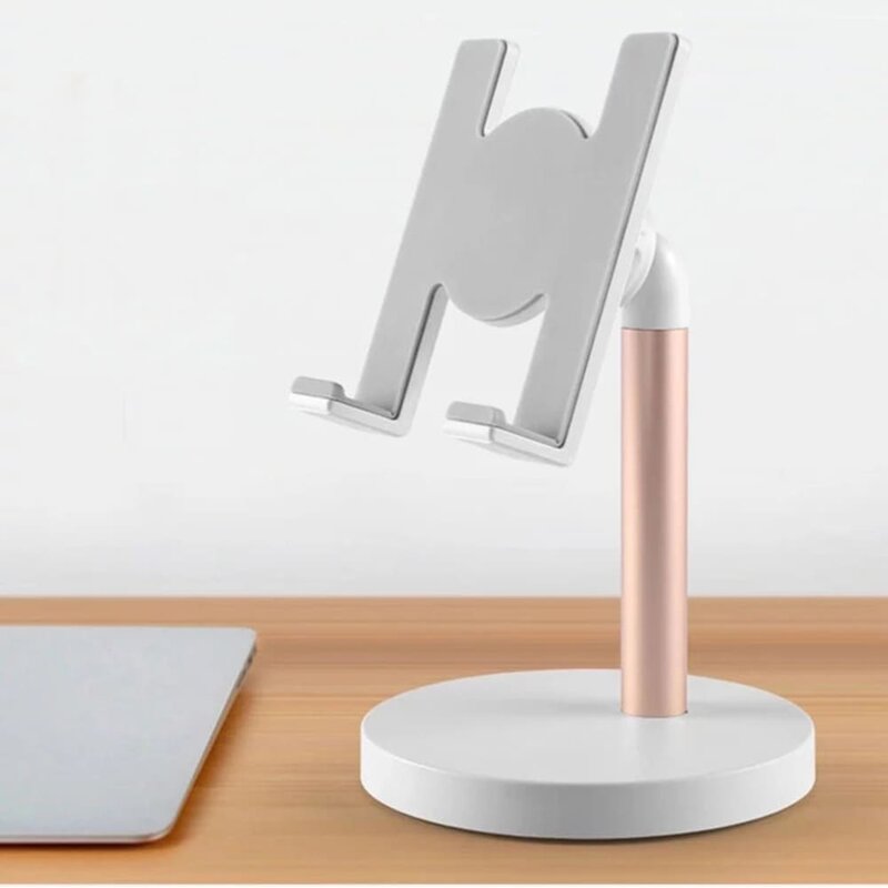 Suport Birou Mobster Desktop Universal Stand Rotativ Si Ajustabil Pentru Telefon / Tableta / eBook Reader - Auriu