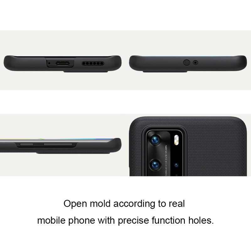 Husa Huawei P40 Pro Nillkin Super Frosted Shield, negru