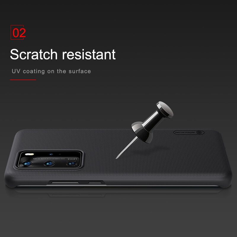 Husa Huawei P40 Pro Nillkin Super Frosted Shield, negru
