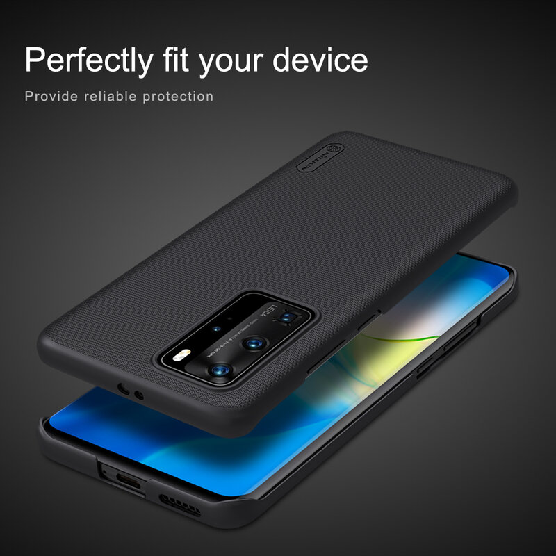 Husa Huawei P40 Pro Nillkin Super Frosted Shield, negru