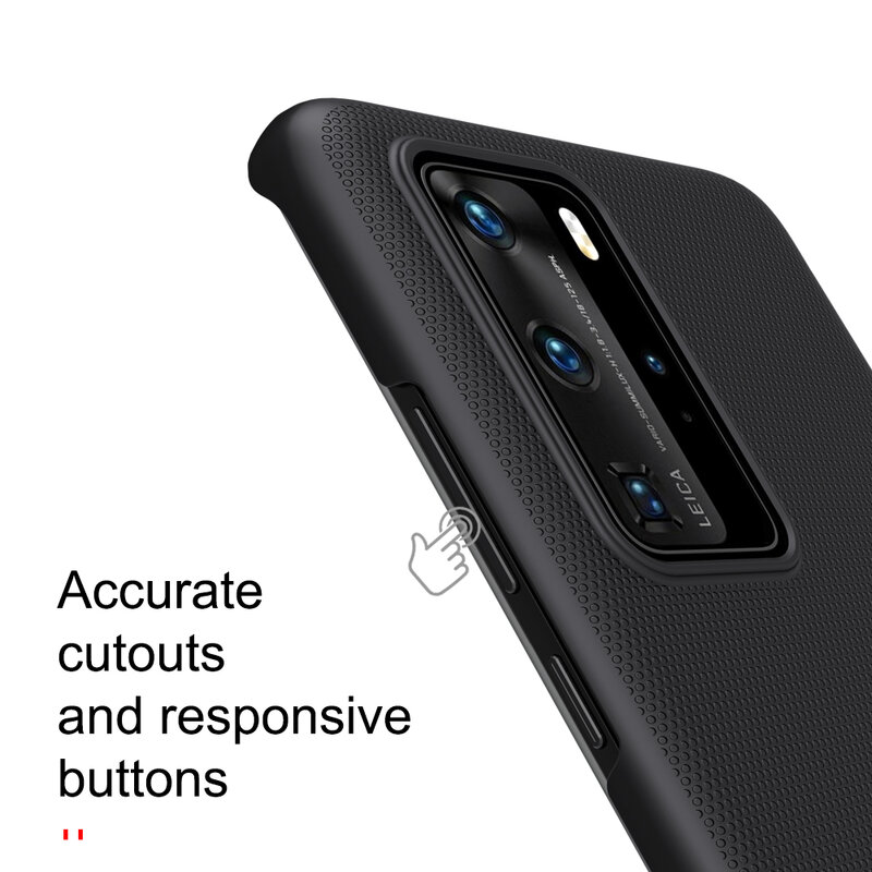Husa Huawei P40 Pro Nillkin Super Frosted Shield, negru