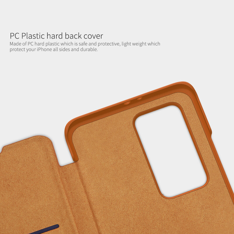 Husa Huawei P40 Pro Nillkin QIN Leather, rosu