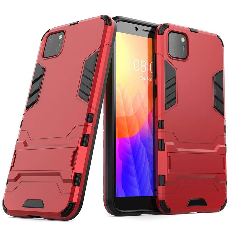 Husa Huawei Y5p Mobster Hybrid Stand Shell – Red