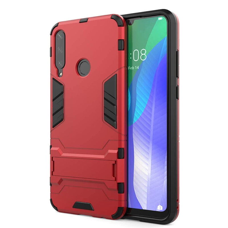 Husa Huawei Y6p Mobster Hybrid Stand Shell – Red