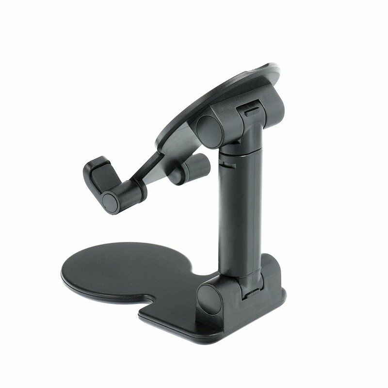 Suport Birou Mobster Folding Desktop Holder Stand Ajustabil Si Pliabil Pentru Telefon / Tableta / eBook - Negru