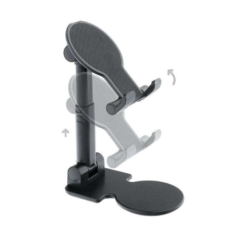 Suport Birou Mobster Folding Desktop Holder Stand Ajustabil Si Pliabil Pentru Telefon / Tableta / eBook - Negru