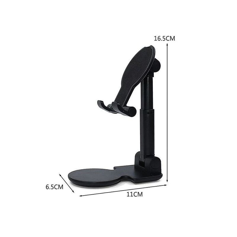 Suport Birou Mobster Folding Desktop Holder Stand Ajustabil Si Pliabil Pentru Telefon / Tableta / eBook - Negru