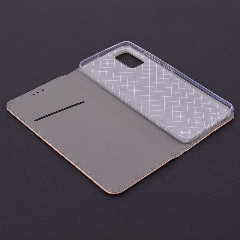 Husa Smart Book Samsung Galaxy A51 Flip - Auriu