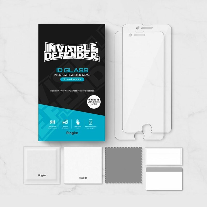 [Pachet 2x] Folie Sticla iPhone 7 Ringke Invizible Defender ID GLASS - Clear