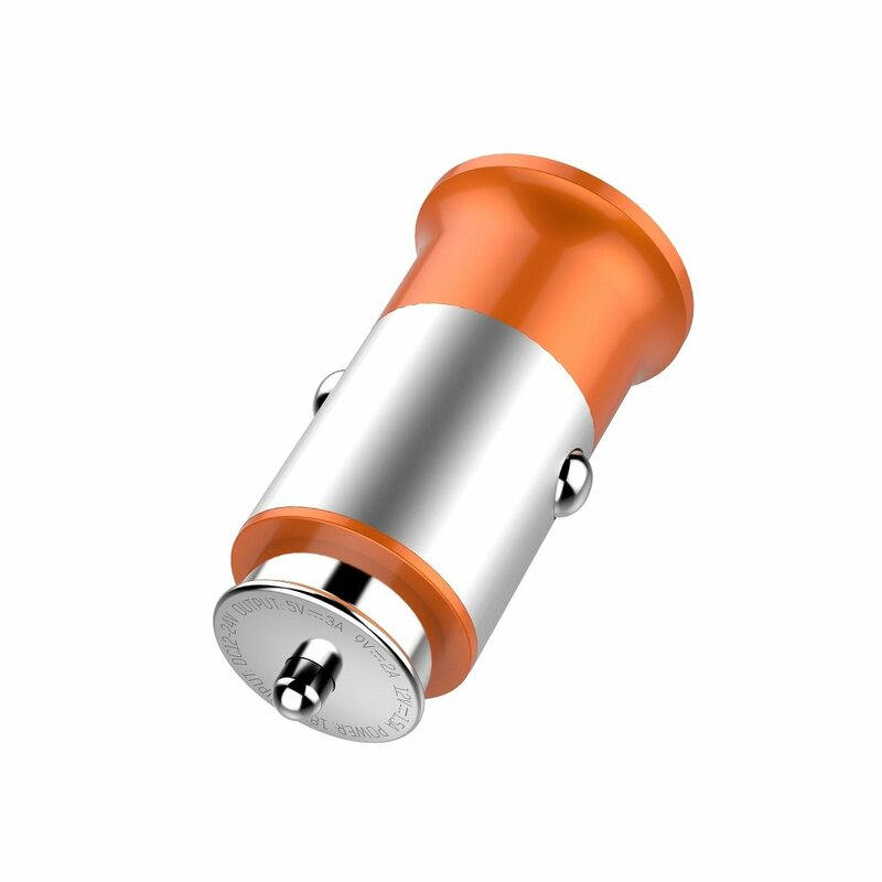 Incarcator Auto LDNIO C61C Cu Incarcare Rapida Type-C PD3.0 De 3A 18W + Cablu De Incarcare Type-C - Portocaliu