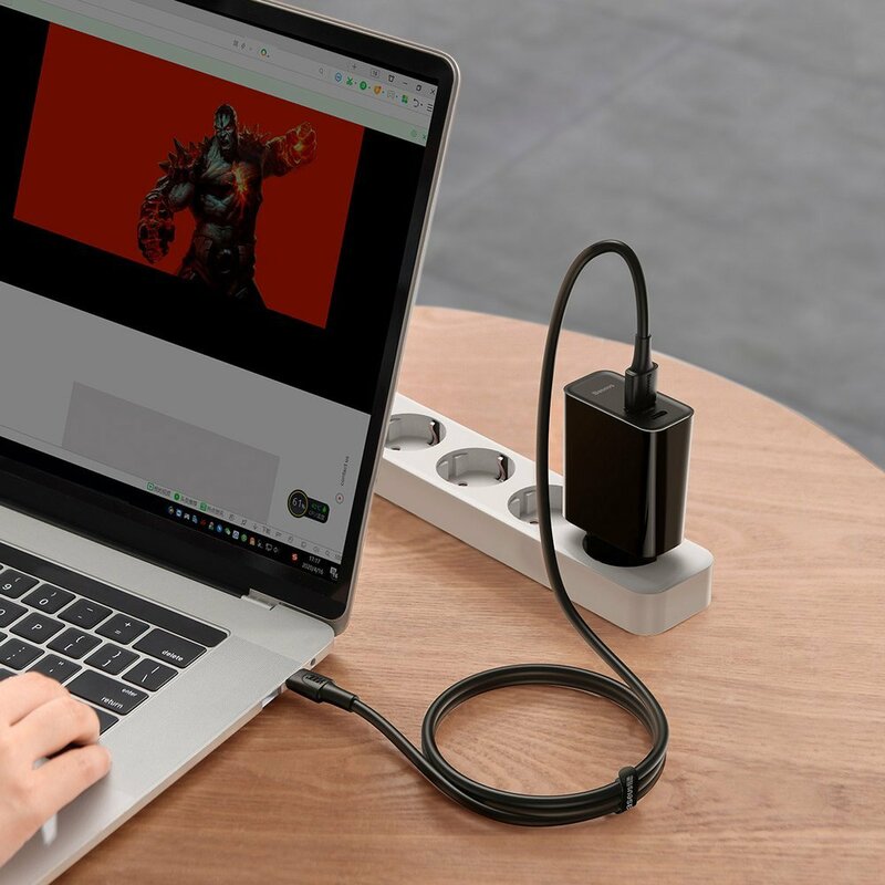 Incarcator Priza Baseus VOOC Speed PPS USB/Type-C PD 30W + Cablu Incarcare USB/Type-C - TZCCFS-H01 - Negru