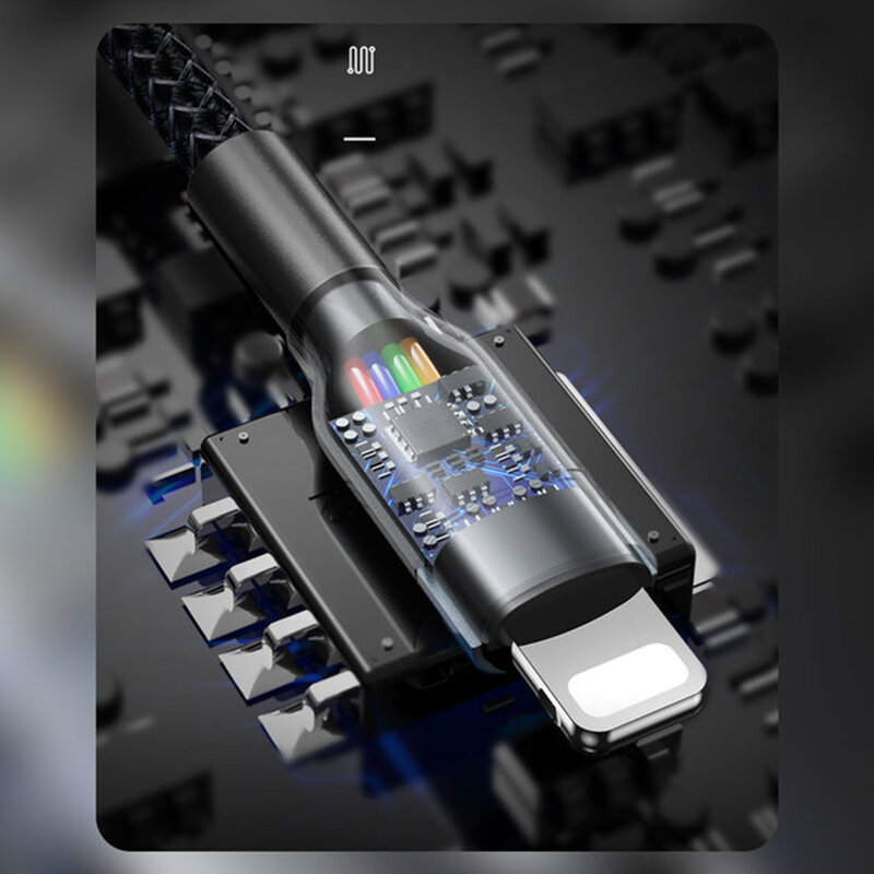 Cablu De Incarcare Remax Sury 3 in 1 De La USB La Micro-USB / Lightning / Type-C 2A 1.2m - RC-070th - Negru