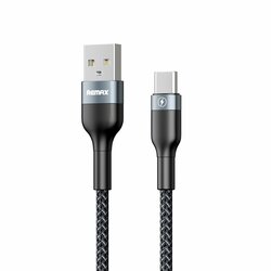Cablu De Date Remax Sury Series 2 De La USB La Type-C Cu Incarcare Rapida De 2.4A 1m - RC-064a - Negru