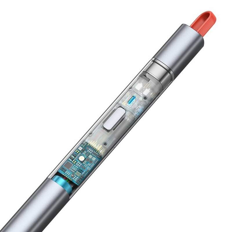 Stylus Pen Baseus Cu Cablu Type-C Dispozitive Apple 2018+ - ACSXB-A0G - Cenusiu