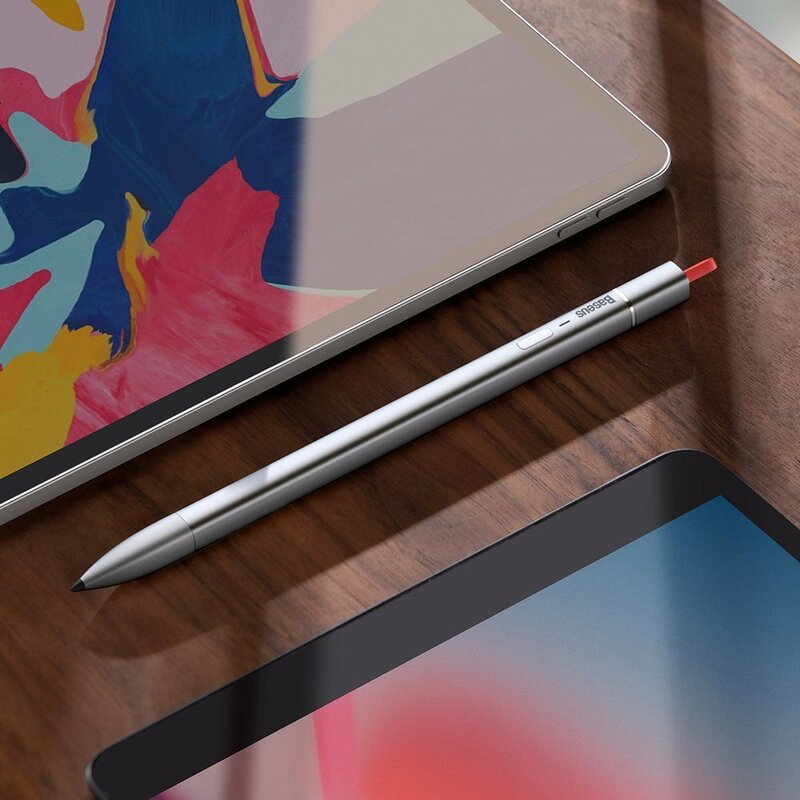 Stylus Pen Baseus Cu Cablu Type-C Dispozitive Apple 2018+ - ACSXB-A0G - Cenusiu
