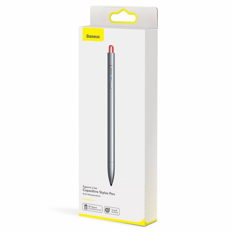 Stylus Pen Baseus Cu Cablu Type-C Dispozitive Apple 2018+ - ACSXB-A0G - Cenusiu