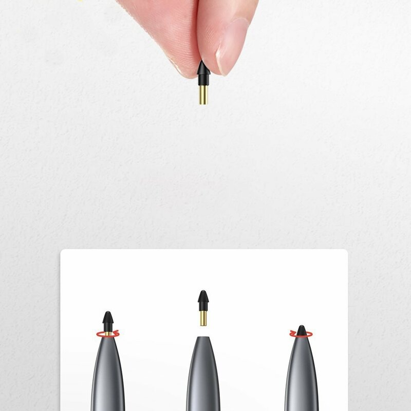 Stylus Pen Baseus Cu Cablu Type-C Dispozitive Apple 2018+ - ACSXB-A0G - Cenusiu
