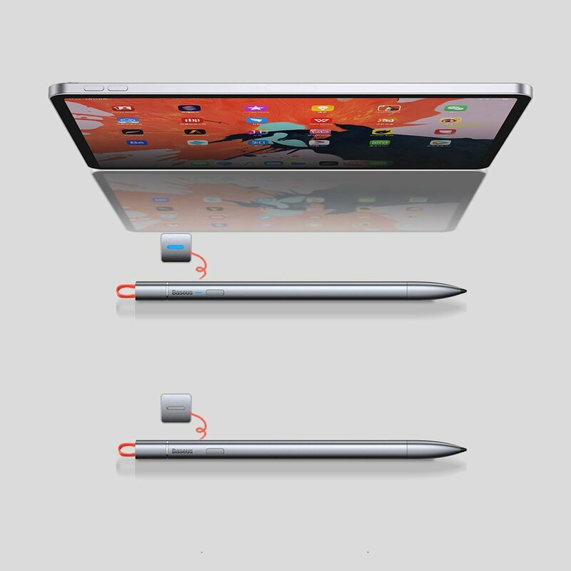 Stylus Pen Baseus Cu Cablu Type-C Dispozitive Apple 2018+ - ACSXB-A0G - Cenusiu