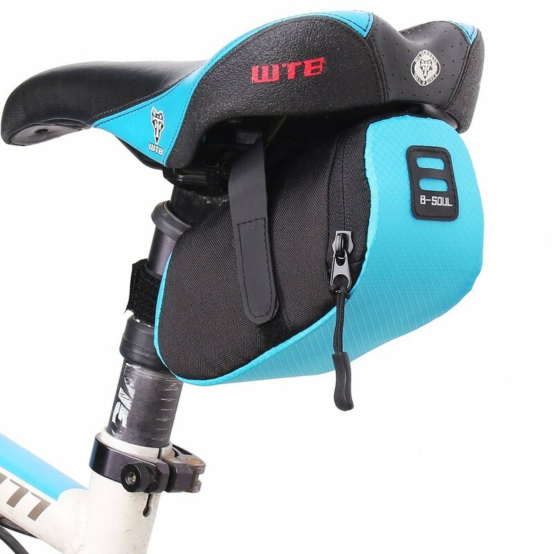 Geanta Bicicleta B-Soul YA202 Cu Montaj Si Prindere Velcro Sub Sa Pentru Telefon Si Accesorii - Albastru / Negru