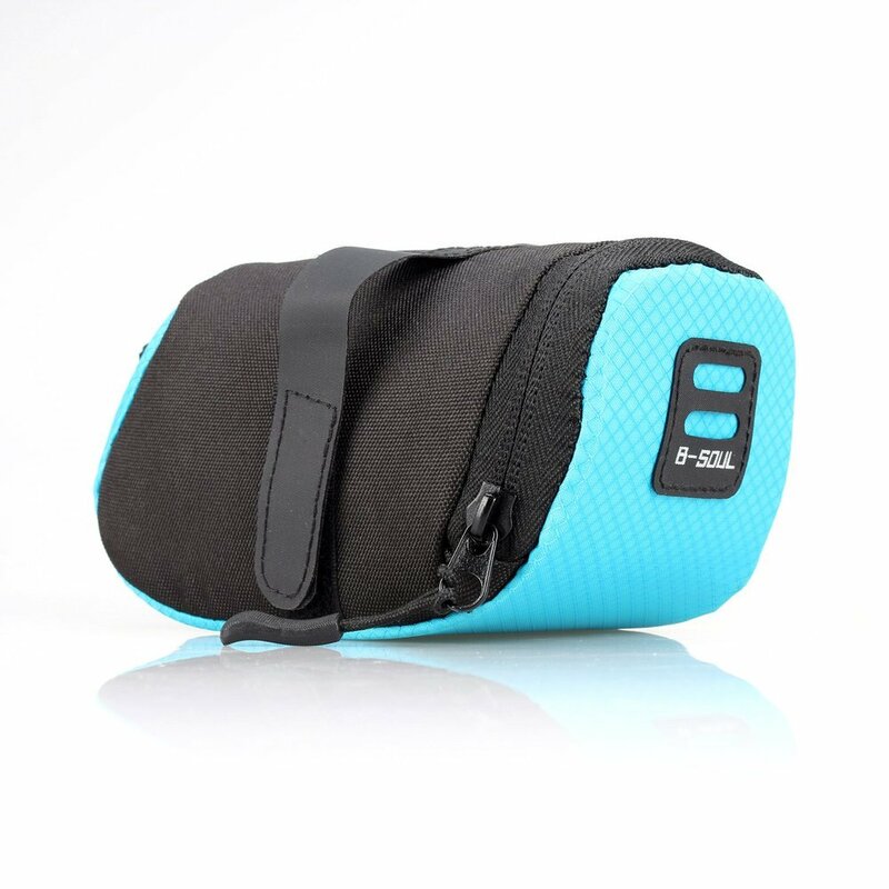 Geanta Bicicleta B-Soul YA202 Cu Montaj Si Prindere Velcro Sub Sa Pentru Telefon Si Accesorii - Albastru / Negru