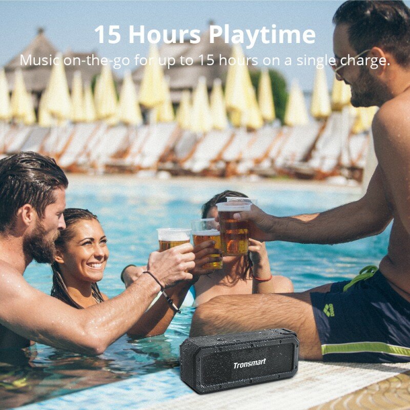 Boxa Portabila Tronsmart Element Force+ Wireless Universala Si Impermeabila Bluetooth 5.0 Stereo 40W - Negru