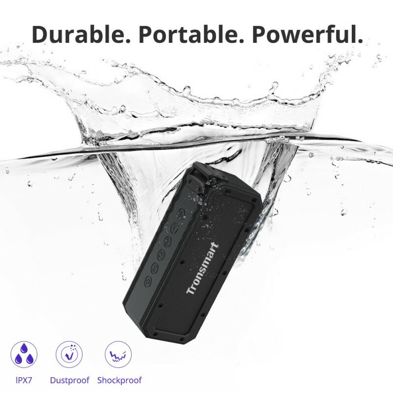 Boxa Portabila Tronsmart Element Force+ Wireless Universala Si Impermeabila Bluetooth 5.0 Stereo 40W - Negru