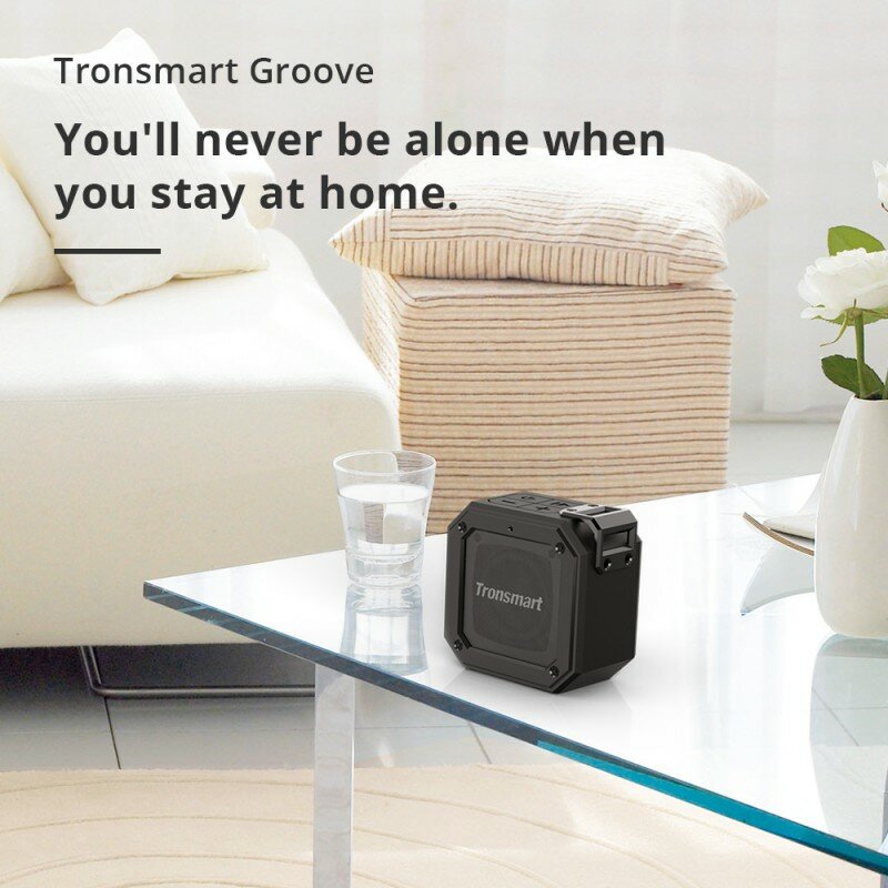 Boxa Portabila Tronsmart Element Groove Wireless Universala Cu Bluetooth Si Impermeabila IPX7 De 10W - Negru