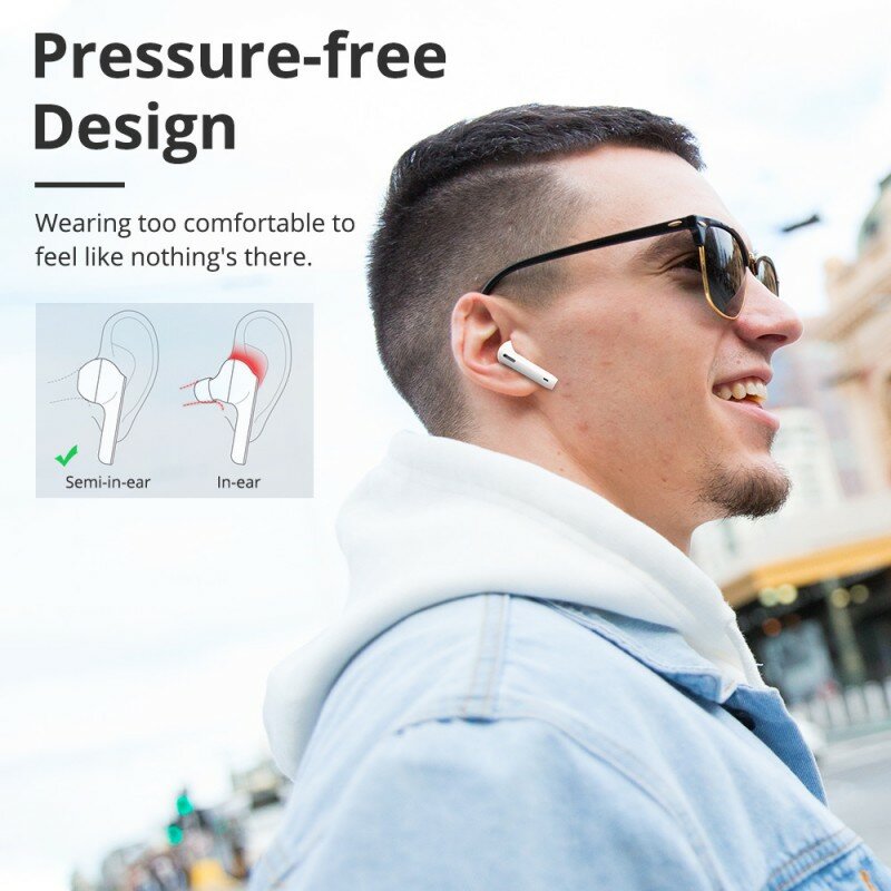 Casti In-Ear Tronsmart Onyx Ace True Wireless Universale Cu Bluetooth 5.0 Pentru Android / iOS - Negru