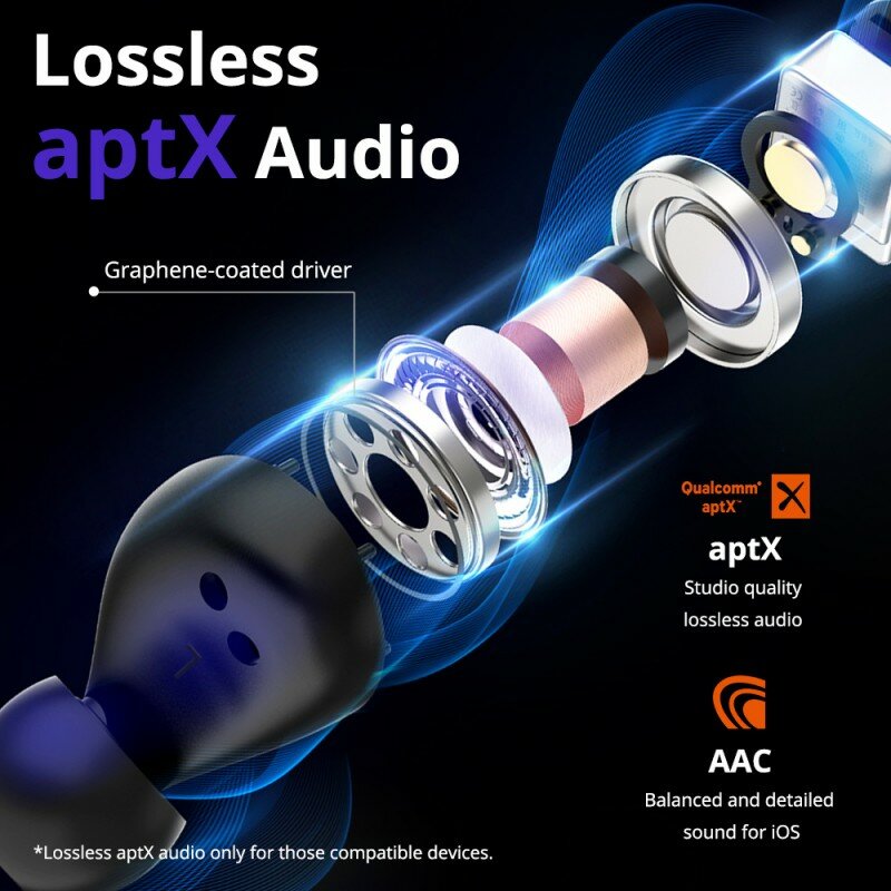 Casti In-Ear Tronsmart Spunky Beat True Wireless Earbuds Universale Pentru Android / iOS Bluetooth 5.0 - Negru