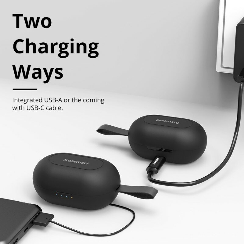 Casti In-Ear Tronsmart Spunky Beat True Wireless Earbuds Universale Pentru Android / iOS Bluetooth 5.0 - Negru