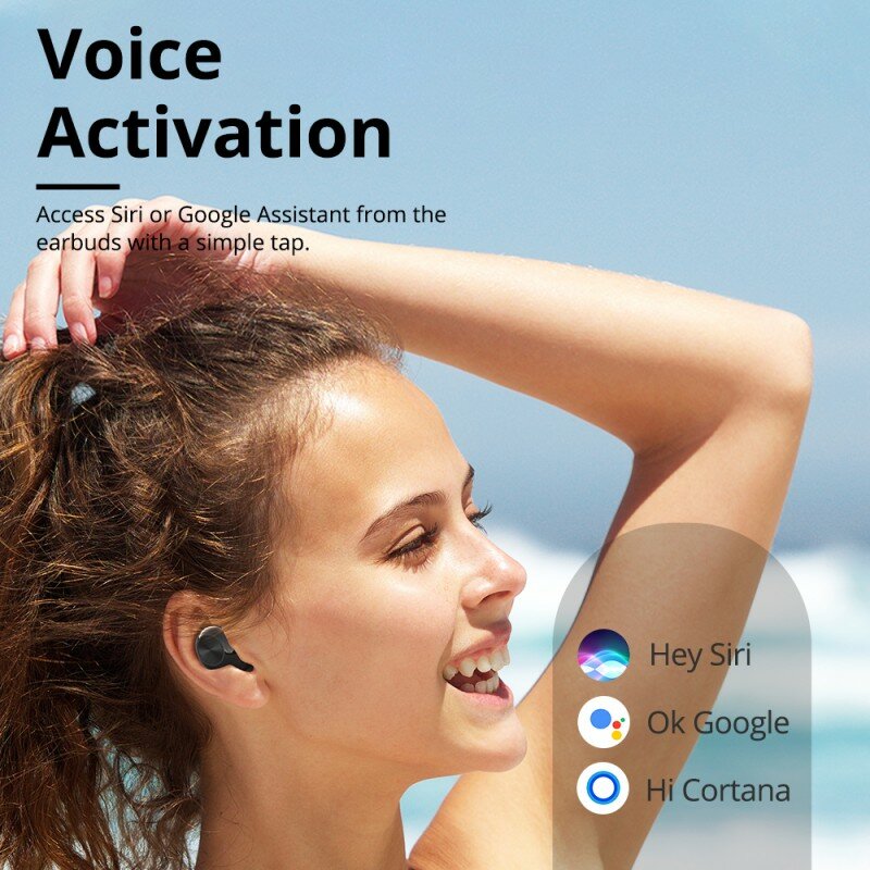 Casti In-Ear Tronsmart Spunky Beat True Wireless Earbuds Universale Pentru Android / iOS Bluetooth 5.0 - Negru