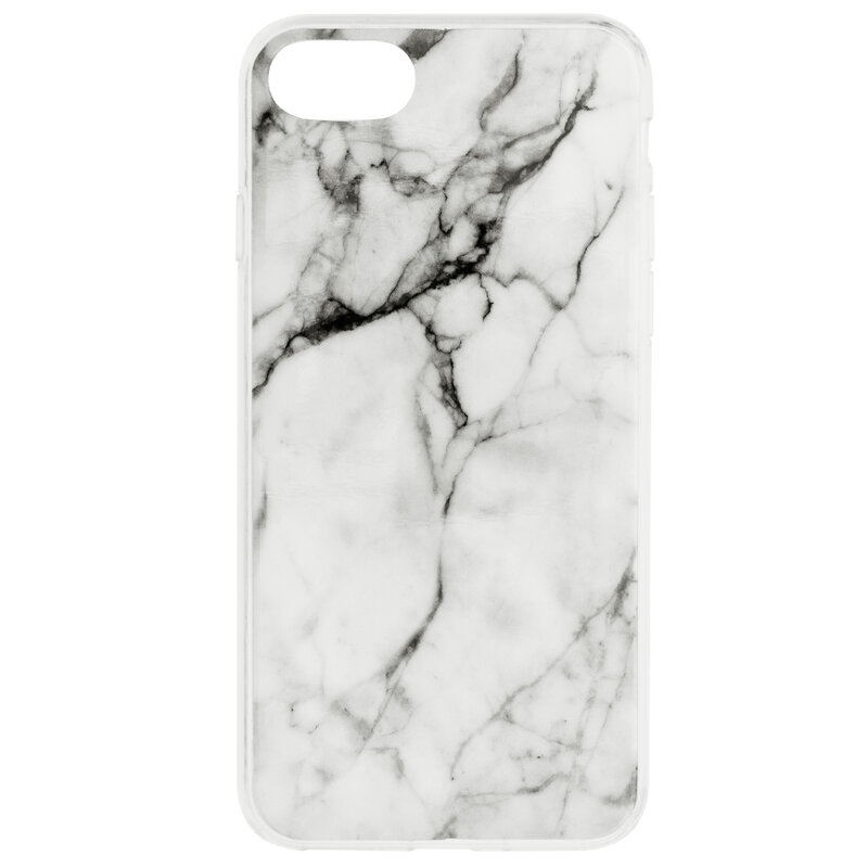 Husa iPhone 7 Wozinsky Marble TPU - White