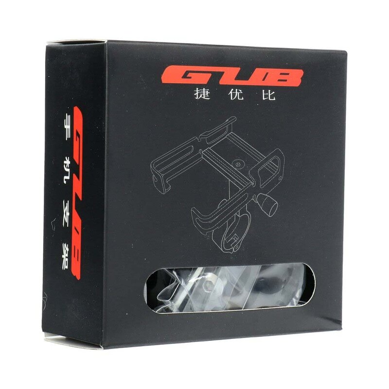 Suport Bicicleta / Trotineta Gub P10 Universal Pentru Telefon Din Aluminiu Cu Prindere Pe Ghidon - Negru