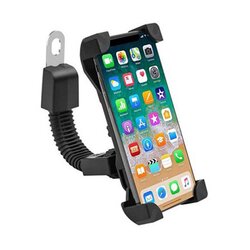 Suport Bicicleta / Motocicleta / Scuter Universal Pentru Telefon Cu Prindere Pe Suportul De Oglinda - CD-122 - Negru