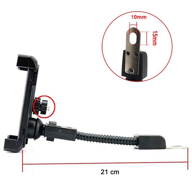 Suport Bicicleta / Motocicleta / Scuter Universal Pentru Telefon Cu Prindere Pe Suportul De Oglinda - CD-122 - Negru