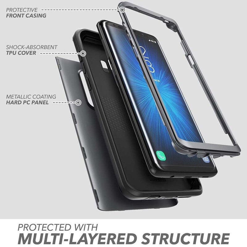 Husa Samsung Galaxy S9 Plus Clayco Hera + Bumper - Black
